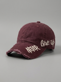 Never give up cap