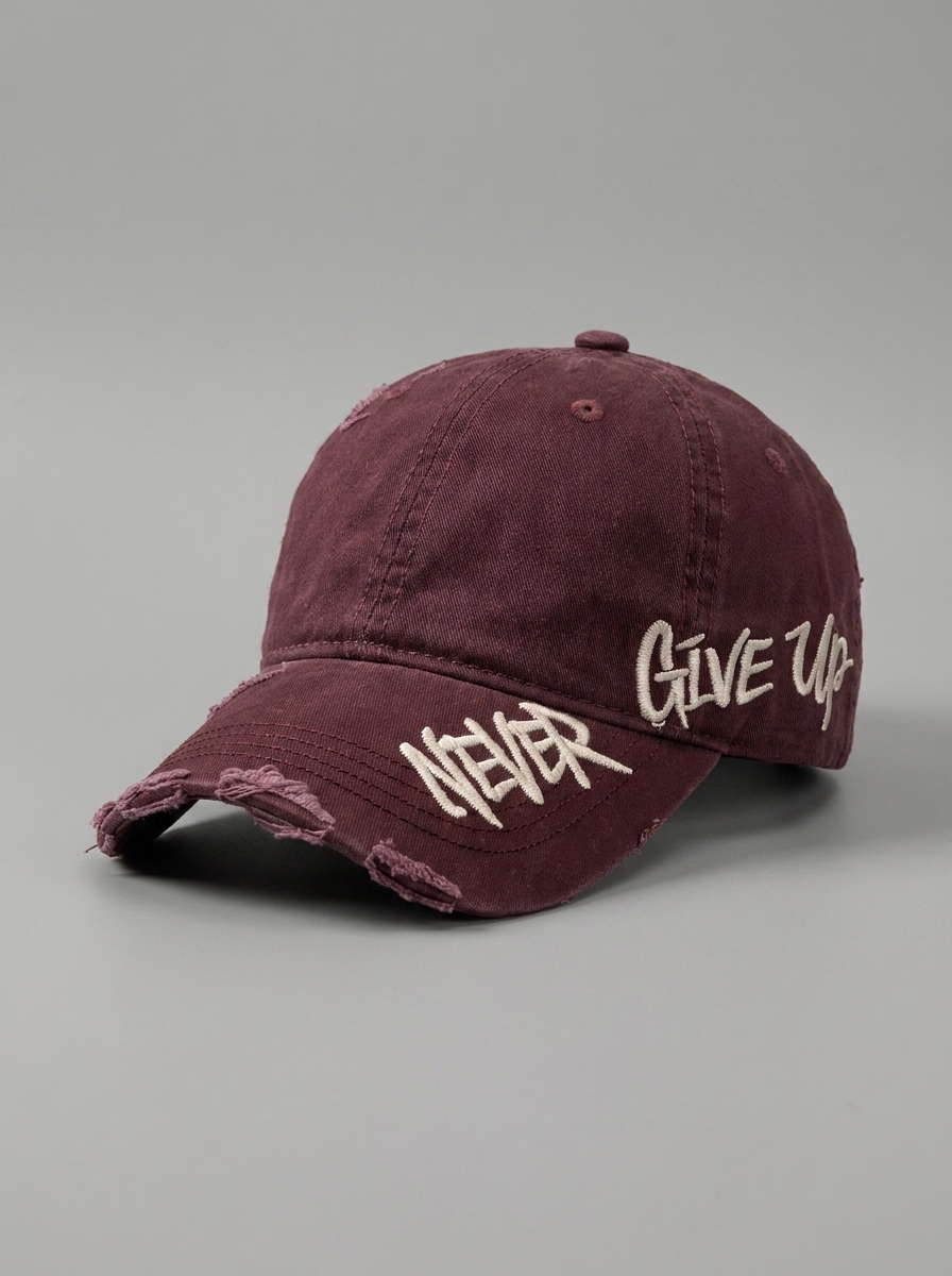 Never give up cap