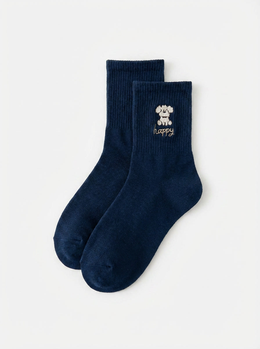 Autumn cute dog socks