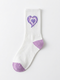 Pink and purple cute socks