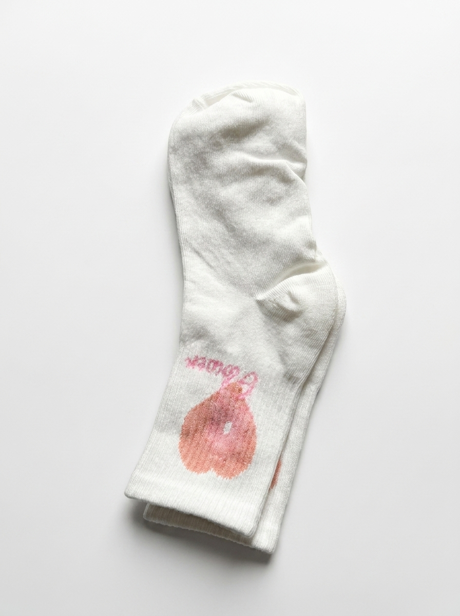Pink and purple cute socks